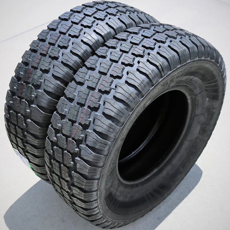 Pair of 2 (TWO) Haida Puma HD818 LT 235/75R15 104/101S Load C 6 Ply MT M/T Mud Tires